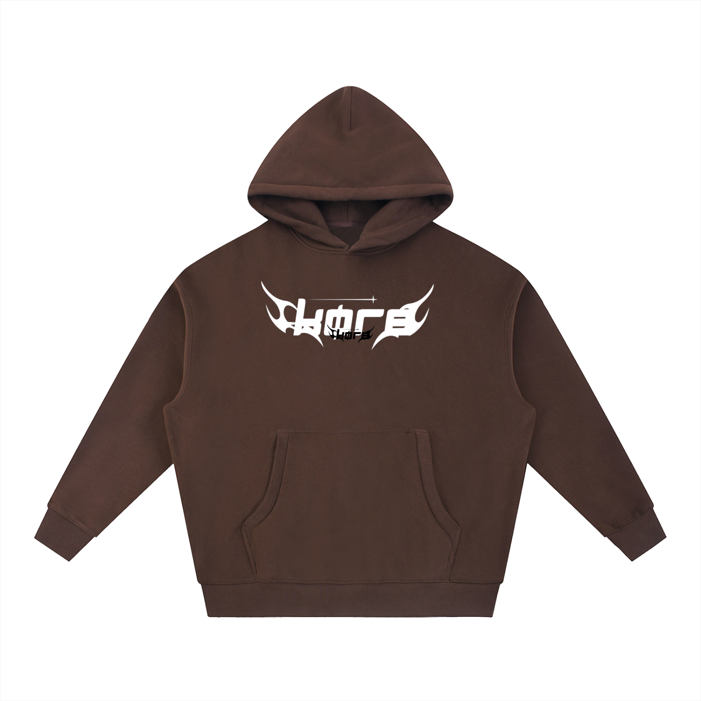 KØRE DRIZZLE Oversized Boxy Fit Fleece Hoodie