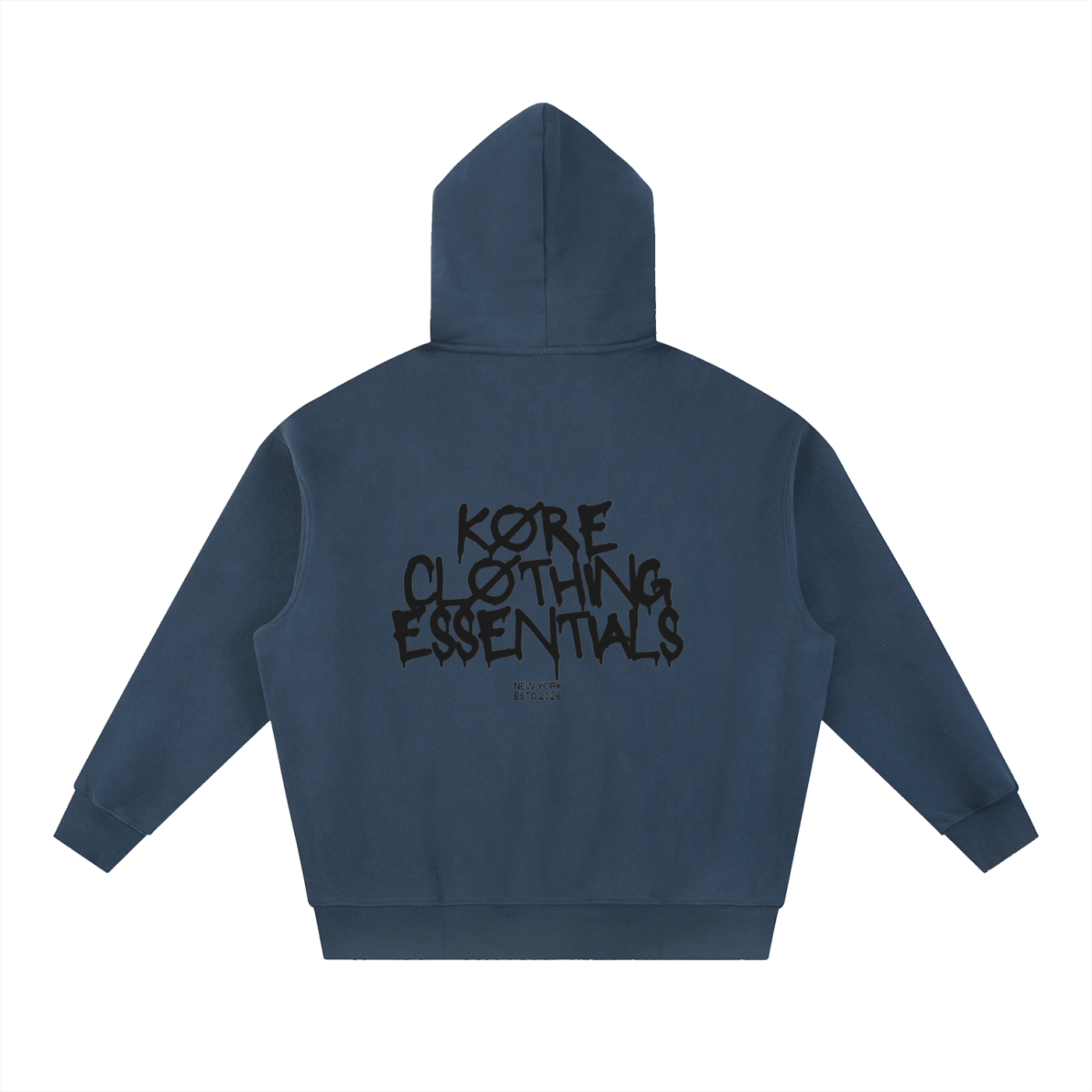 KØRE DRIZZLE Oversized Boxy Fit Fleece Hoodie
