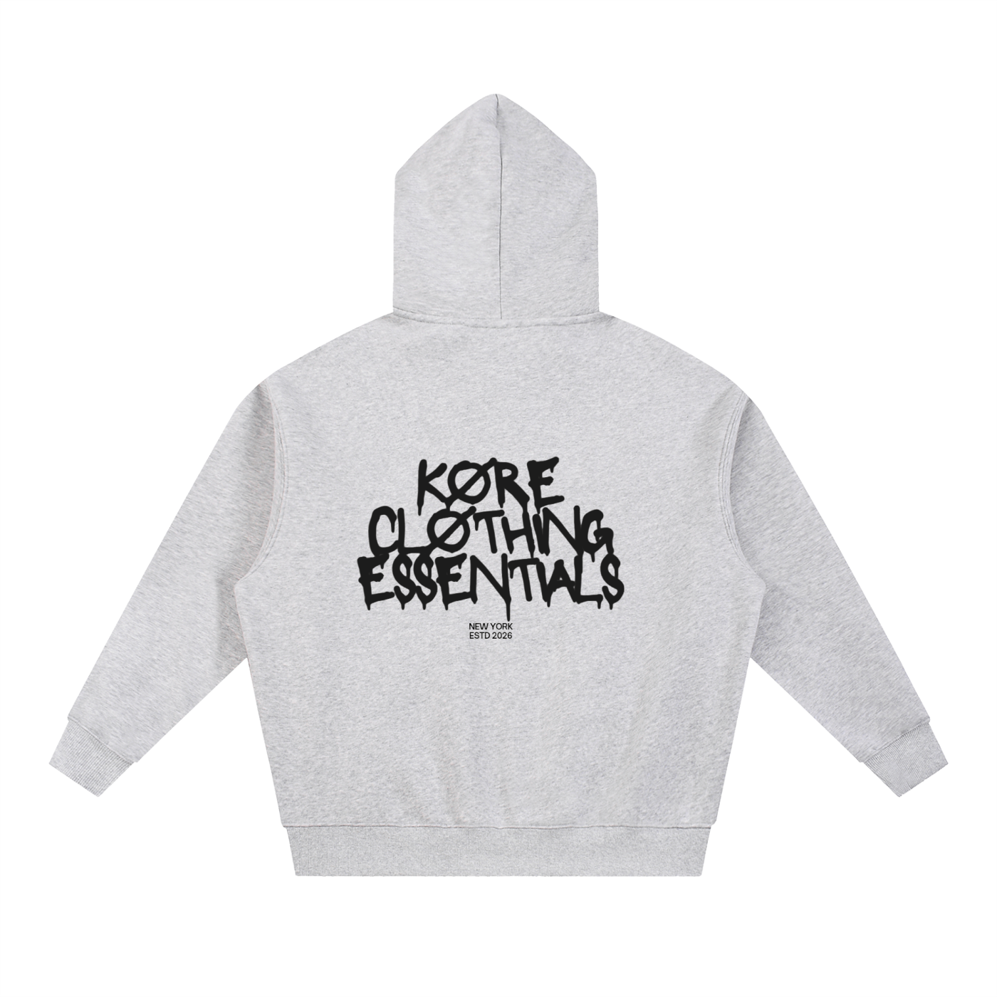 KØRE DRIZZLE Oversized Boxy Fit Fleece Hoodie