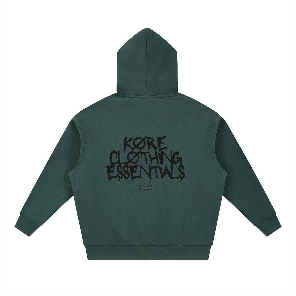 KØRE DRIZZLE Oversized Boxy Fit Fleece Hoodie