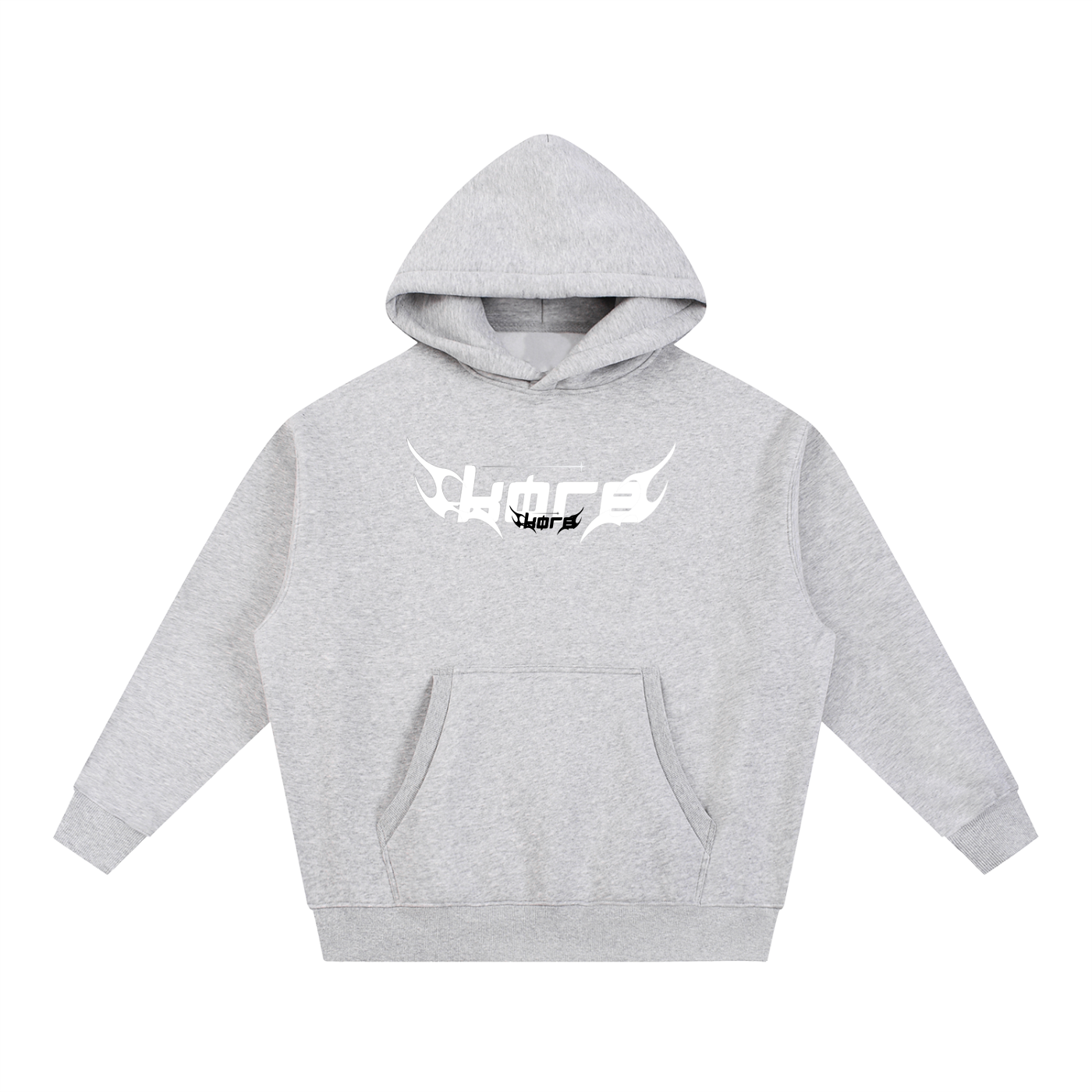 KØRE DRIZZLE Oversized Boxy Fit Fleece Hoodie