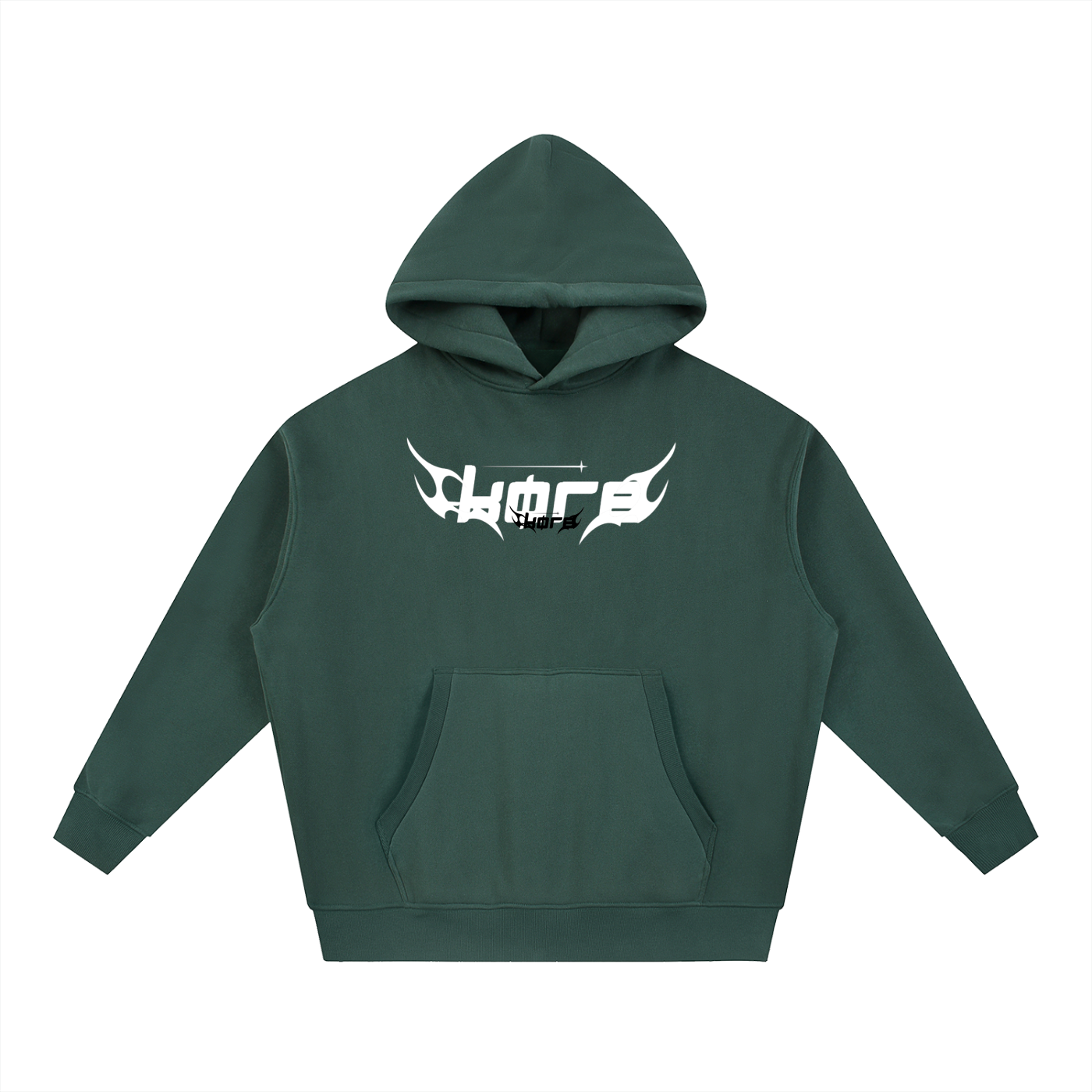 KØRE DRIZZLE Oversized Boxy Fit Fleece Hoodie